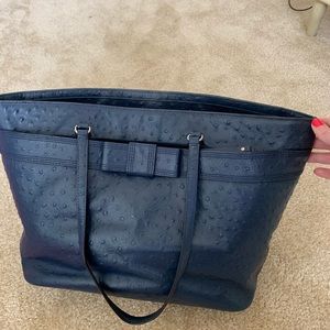 Navy Kate Spade Crocodile Bag